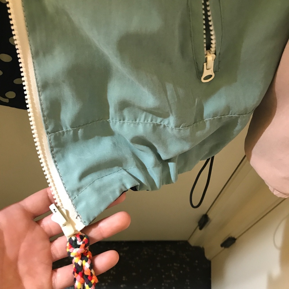 Unique Multicolored Reversible Rain Jacket - image 4